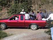 hauling people to meeting